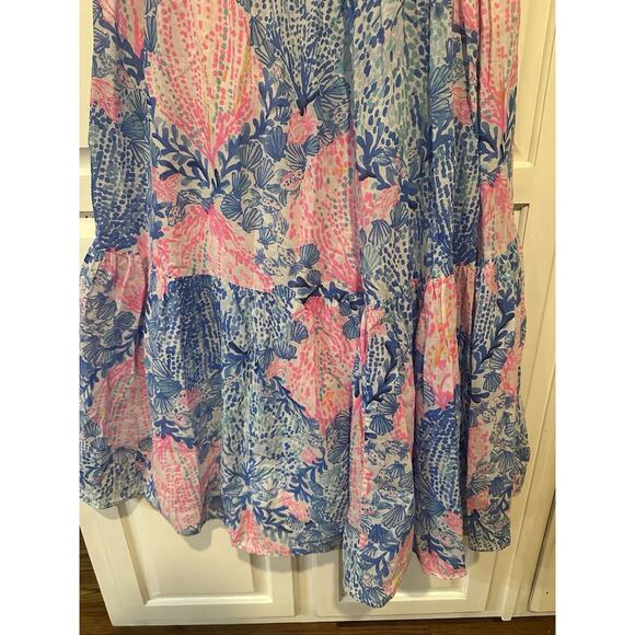 Lilly Pulitzer Dezi Maxi Dress Sway With Me Size Small Rare Euc Resort Coastal - Picture 5 of 14